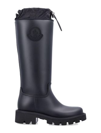 Moncler Black Round Toe Boots