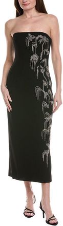 Lela Rose Wool-Blend Sheath Dress
