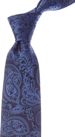 Etro Blue Paisley Silk Tie