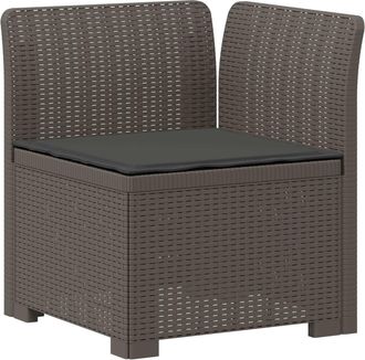 vidaXL Sill&oacute;n Individual De Jard&iacute;n Con Coj&iacute;n Apariencia De Ratan Pp Vidaxl