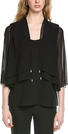 Joseph Ribkoff Top With Detachable Chiffon Shawl