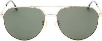 HUGO BOSS Mens Hugo Boss Green Lens Gold Sunglasses - Size: ONE size
