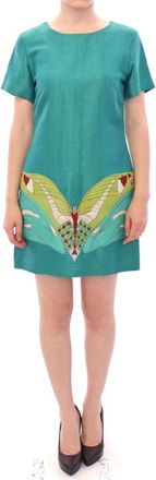 Lanre Da Silva Ajayi Groen Boven Knie Mini Jurk