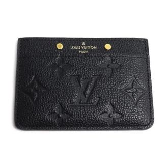 Louis Vuitton Pre-owned Wallets, female, Black, Size: ONE SIZE Pre-owned Monogram Empreinte Card Case