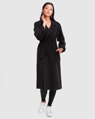 Belle & Bloom Stay Wild Oversized Wool Coat