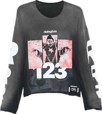 RRR123 Graphic-print Long-sleeve T-shirt
