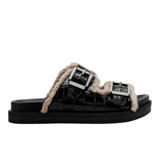Aerosoles Olivia Black Croco OLIVIA-715 Womens