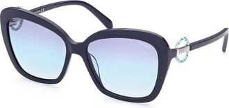 Pucci Emilio Pucci EP0165 90W Womens Sunglasses Blue Size 58