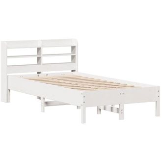 vidaXL Vidaxl - Estructura De Cama Sin Colch&oacute;n Madera Maciza Blanca 75x190 Cm