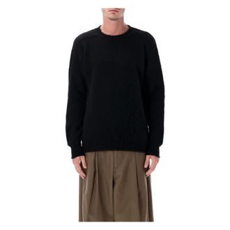 Howlin Round-neck Knitwear, male, Black, XL, Shaggy Bear Crewneck Jumper