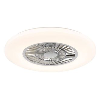 Netlighting Alva Ceiling Fan White 1x RGB LED Dimmable 3000-6500K Remote