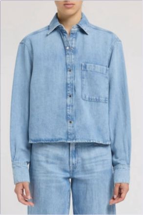 7 For All Mankind Ivy Shirt In Iris