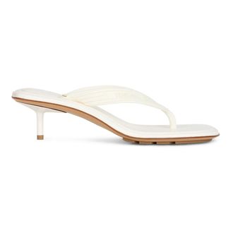 Bottega Veneta Heeled Mules, female, White, Size: 11 US Sampieri Thong