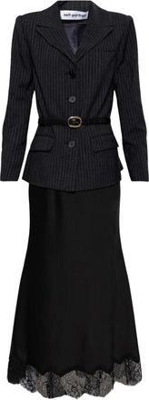 Self Portrait Jurk Met Afneembare Rok - Dames - Casual kleedjes - Grijs - M - Kleedjes
