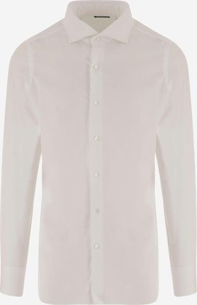 Finamore Camicia Finamore in misto cotone stretch