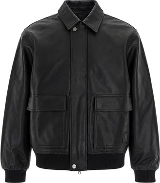Carhartt Work in Progress Black Arizona Faux Leather Quilted Jacket