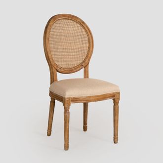 Sklum Sklum - Pack De 4 Sillas De Comedor En Rejilla Y Tapizadas Sunna