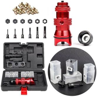 Trade Shop Trade Shop Traesio - Kit Conversione Da Trapano a Rivettatrice Inserti Rivetti Filettati M3-m10 07445