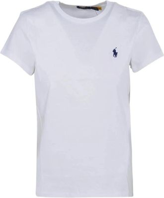 Polo Ralph Lauren Klassiek T-shirt met ronde hals - Dames - T-shirts - Wit - XS - Katoen - Tops