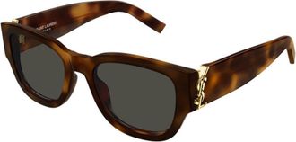 Saint Laurent Eyewear SLM174 Tortoiseshell Acetate Sunglasses - Brown
