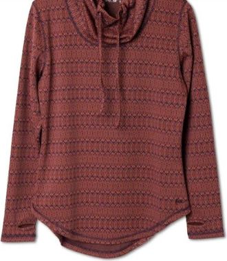 Kavu Womens Skylar Cowl Neck Sweater In Sunset Knit