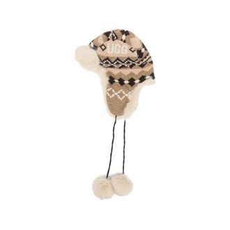 UGG Braylee Isle Flap Hat - Dames - Accessoires - Bruin - Maat: S/M Wol