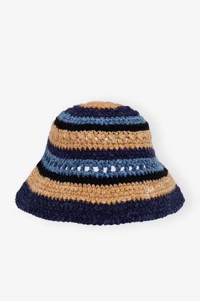 Ganni Crochet Bucket Hat Size Medium/Large Womens