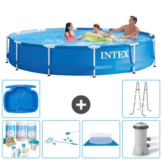 Intex Piscina Con Estructura Redonda - 366x76 Cm - 7-piezas S21012