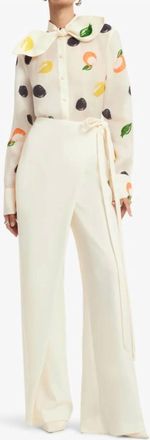 LEO LIN Felicity Wrap Pants In Snow