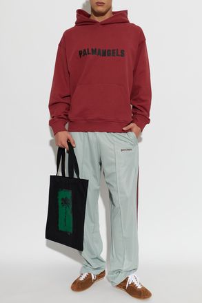 Palm Angels Hooded Sweatshirt, Mens, Red