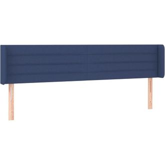 vidaXL Cabecero De Tela Azul 183x16x78/88 Cm Vidaxl