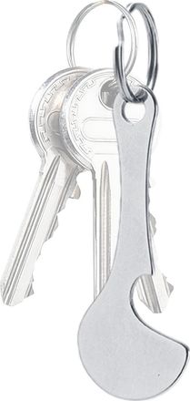 Generic Cart Keychain Stainless Steel,Cart Keychain Trolley Unlock | Shopping Trolley Tools Quarter Keychain, Stainless Steel Bottle Opener Car Key Ring, Keyr
