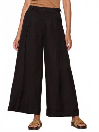 Sanctuary Terrace Linen Pants In Black