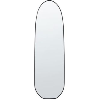 Beliani Beliani - Espejo Moderno De Pared Marco Met&aacute;lico De Aluminio Forma Irregular Con Ganchos Negro Darnets