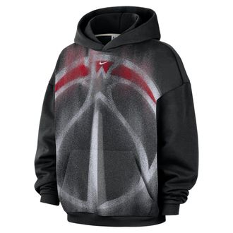 Nike Washington Wizards Standard Issue Nike Mens NBA Fleece Basketball Hoodie in Black | IQ2624-010