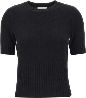 Vince Truien Zwart - Dames - Ronde hals truien - Zwart - XS - Wol - Truien & Vesten