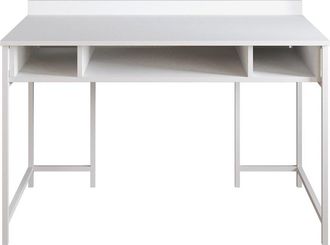 Hanah Home Modern Study Desk With Metal Legs