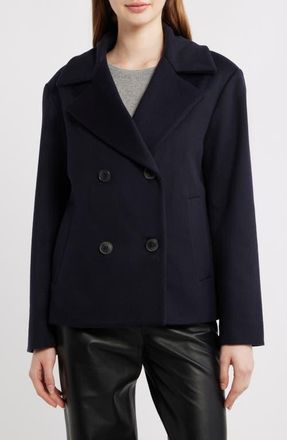 Fleurette Jane Wool Peacoat in Navy at Nordstrom, Size 16