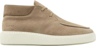 Nubikk Winter Enkellaars met Fur Stijlvol Comfort - Heren - Veterlaarzen - Beige - 43 EU - Leer - Schoenen