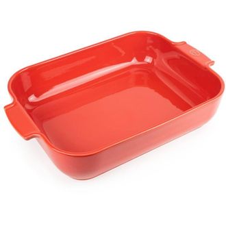 Peugeot PSP60015 Appolia Pirofila Rettangolare 40cm, Ceramica, Rosso