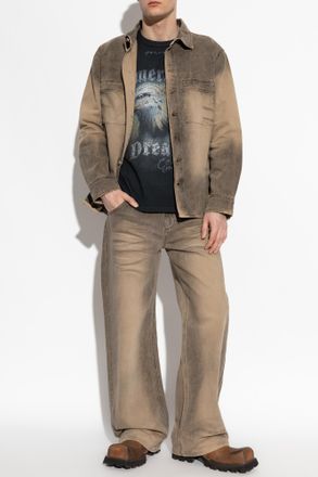 Misbhv Denim Jacket, Mens, Brown