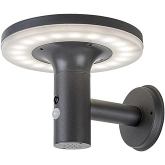 Rabalux Aplique Solar De Exterior Con Sensor Led 10w Alaska Antracita 77017 Rabalux