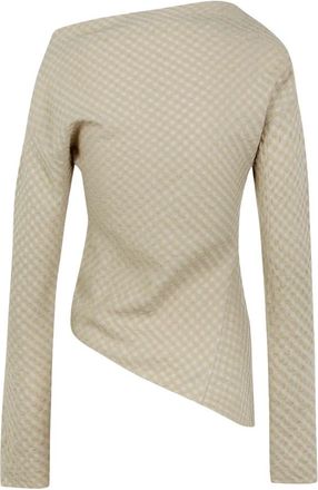 Cortana Nuna Top - Dames - Longsleeves - Beige - M - Wol - Tops