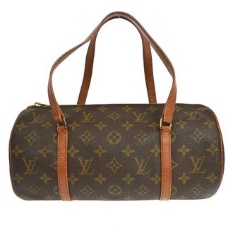 Louis Vuitton Papillon Handbag Monogram Canvas Brown Canvas Handbag (Pre-Owned)