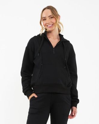 Ripe Nicky Nursing Hoodie Black at Nordstrom, Size Xx-Large Au