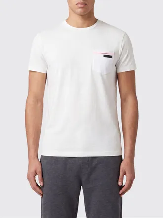 Roberto Ricci Design T-shirt a girocollo in jersey di cotone stretch con logo tono su tono