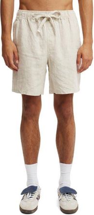 Cotton On Mens Linen Easy Short in Oatmeal at Nordstrom, Size X-Large