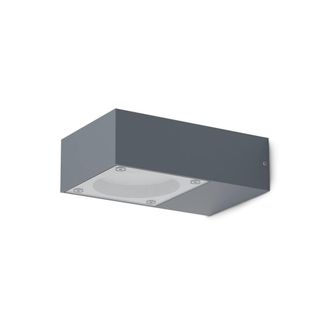 Netlighting Sirio Outdoor Wall Down Lamp Anthracite IP65 in Dark Grey