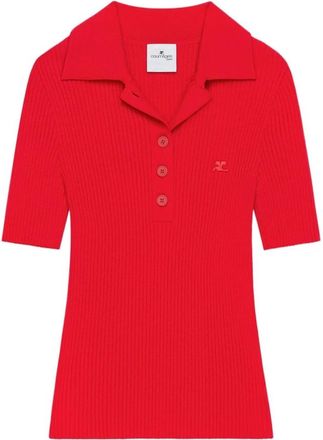 Courrèges Mujer, Camisetas, Rojo, Talla: S