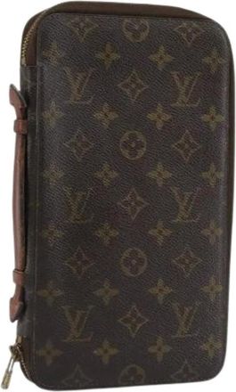 Louis Vuitton Pre-owned Clutches, female, Brown, Size: ONE SIZE Pre-owned Canvas Clutch